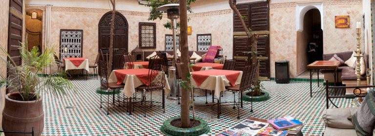Innenhof im Riad La Maison Nomade Marrakesch