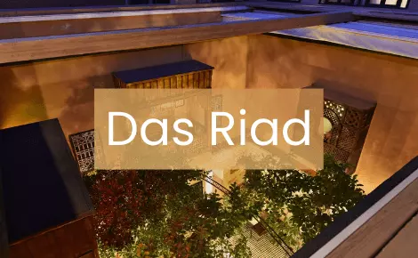 Das Riad Text - Blick in den Innenhof