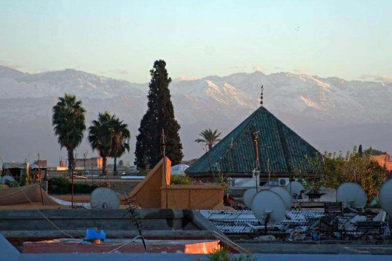 Dachterrasse in Marrakesch Ein guten Platz für Ihre Städtereise nach Marokk, die Dachterrasse im Riad La Maison Nomade – Ansicht 5