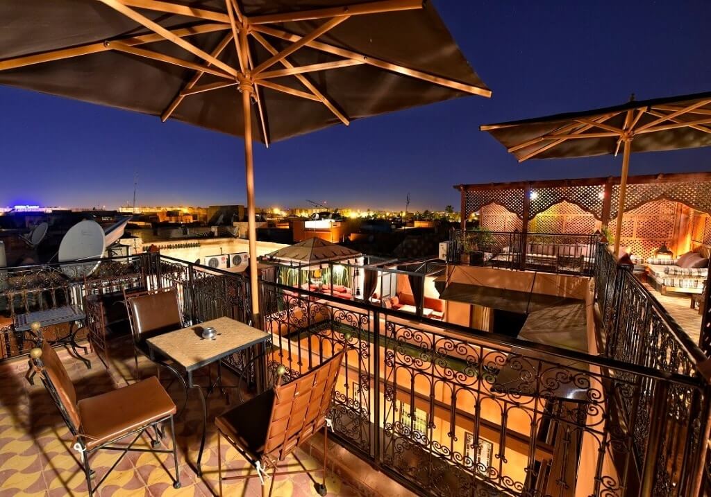 Dachterasse im 3. Stock vom Hotel La Maison Nomade Marrakech