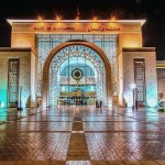 Hauptbahnhof, das große Eingangsportal Das neue Marrakesch, hier der Hauptbahnhof das große Eingangsportal