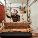 Stoffweber im Stadtteil Sidi Benslimane in Marrakesch