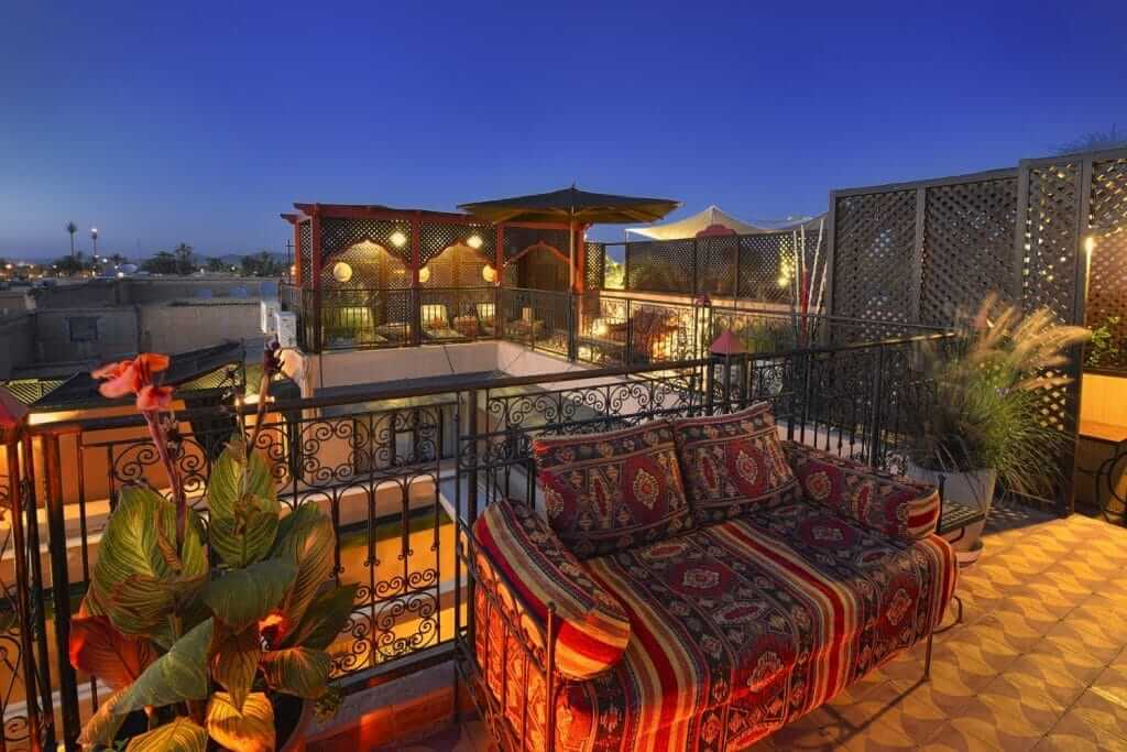 Dachterrasse in Marrakesch