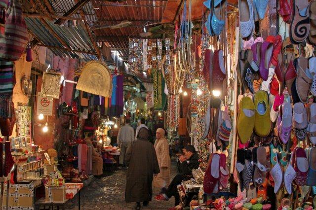 da fällt die Auswahl schwer Einkaufsparadies der Basar von Marrakesch