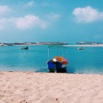 Lagune Oualidia zwischen El Jadida und Safi am Atlantik