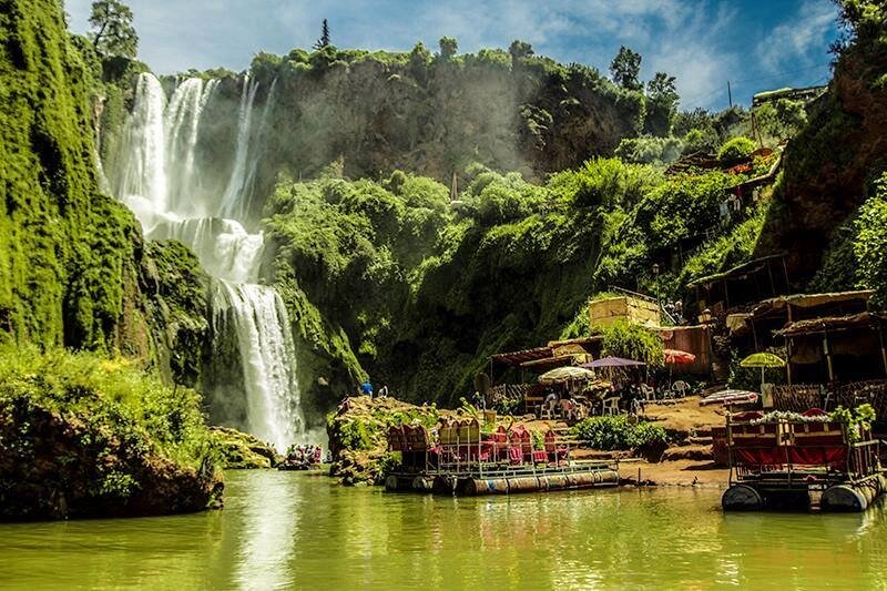 Baden ist möglich Ouzoud Wasserfälle - ein Tagesausflug mit dem Hotel La Maison Nomade in Marrakesch