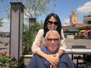 Die Inhaber Touria und Herbert vom Riad La Maison Nomade in Marrakesch